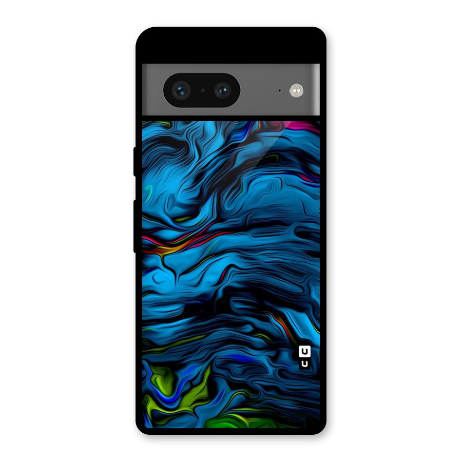 Beautiful Abstract Design Art Glass Back Case for Google Pixel 7