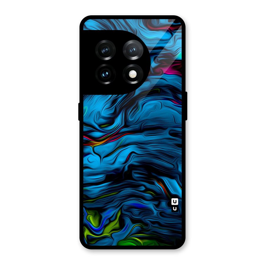 Beautiful Abstract Design Art Glass Back Case for OnePlus 11