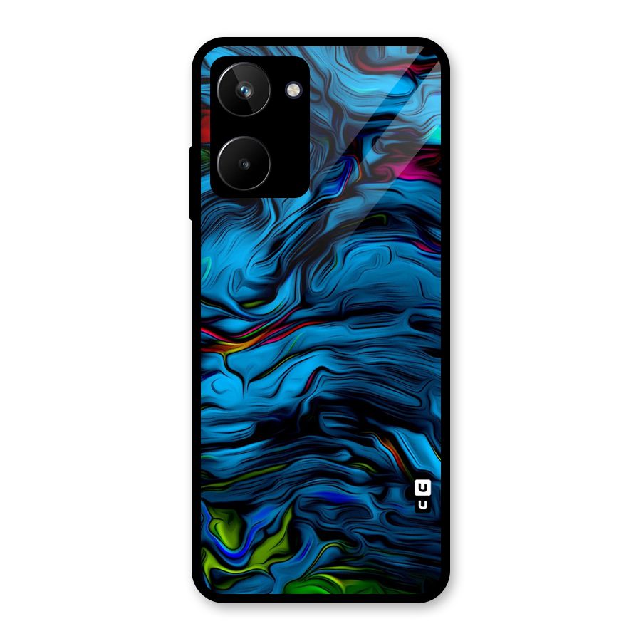 Beautiful Abstract Design Art Glass Back Case for Realme 10