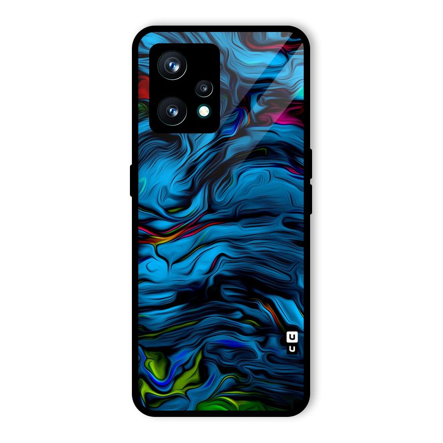 Beautiful Abstract Design Art Glass Back Case for Realme 9 Pro Plus 5G