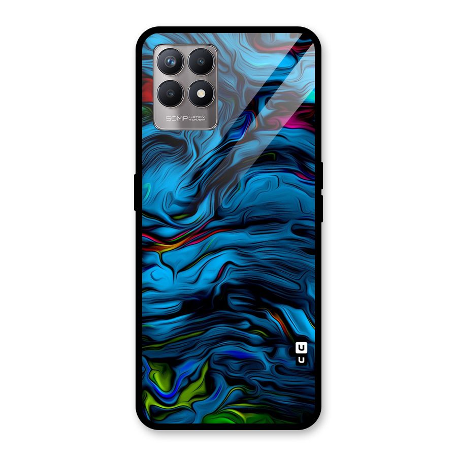 Beautiful Abstract Design Art Glass Back Case for Realme Narzo 50