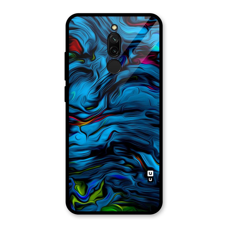Beautiful Abstract Design Art Glass Back Case for Redmi 8