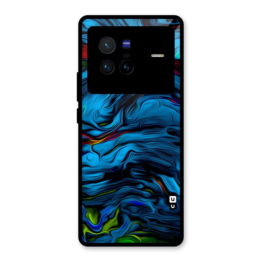 Beautiful Abstract Design Art Glass Back Case for Vivo X80