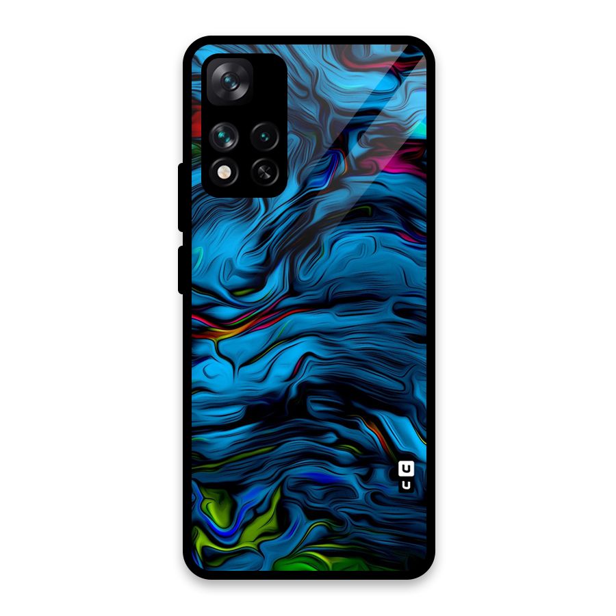 Beautiful Abstract Design Art Glass Back Case for Xiaomi 11i 5G