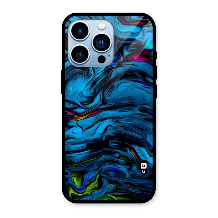 Beautiful Abstract Design Art Glass Back Case for iPhone 13 Pro