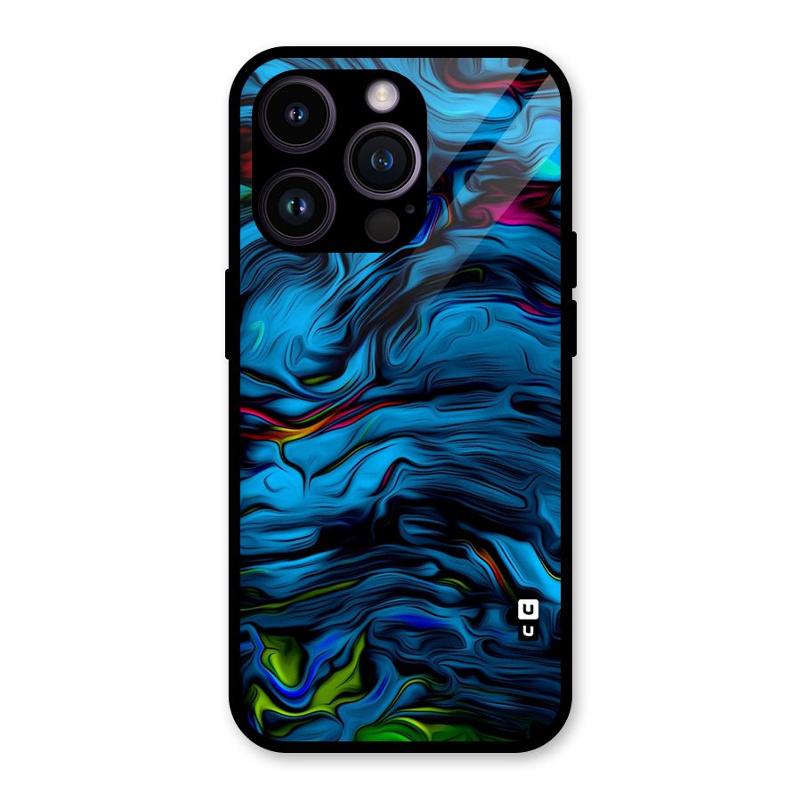 Beautiful Abstract Design Art Glass Back Case for iPhone 14 Pro