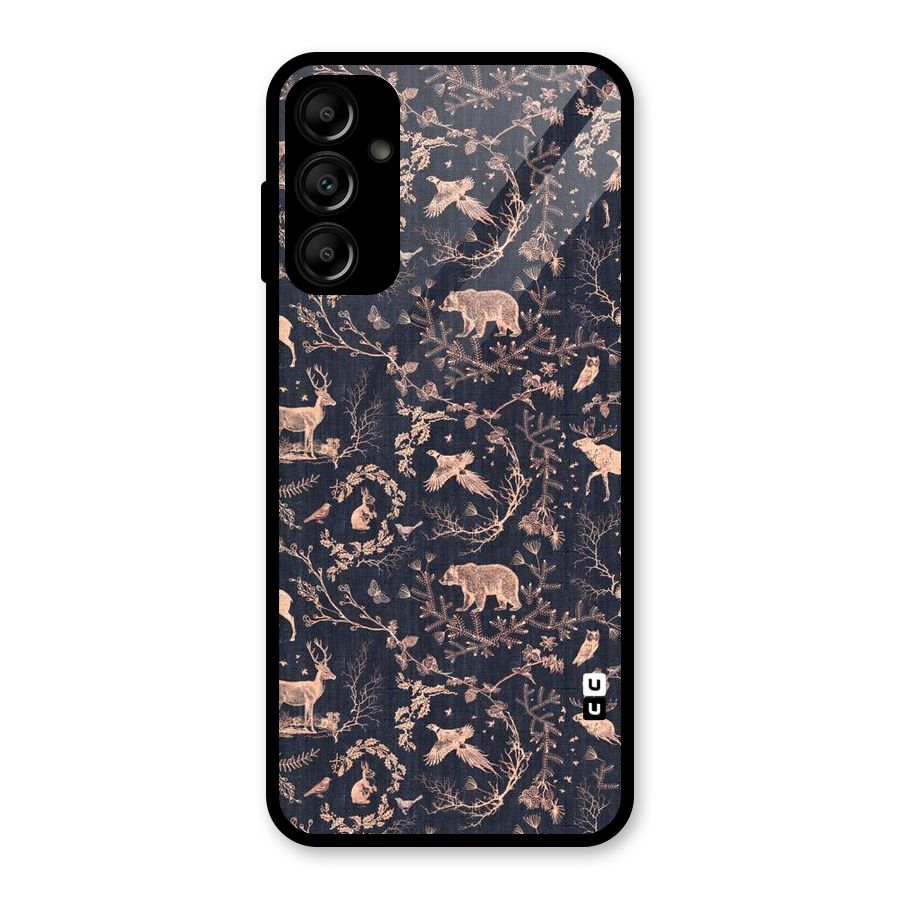 Beautiful Animal Design Glass Back Case for Galaxy A14 5G