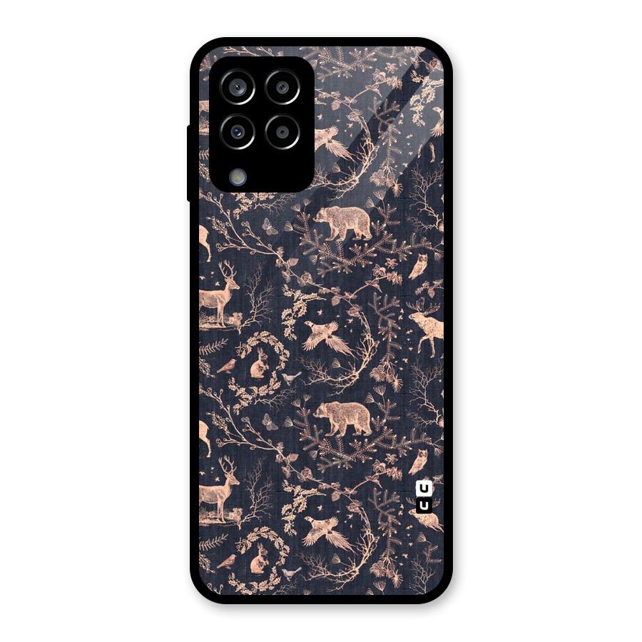 Beautiful Animal Design Glass Back Case for Galaxy M33