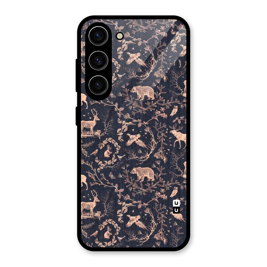 Beautiful Animal Design Glass Back Case for Galaxy S23