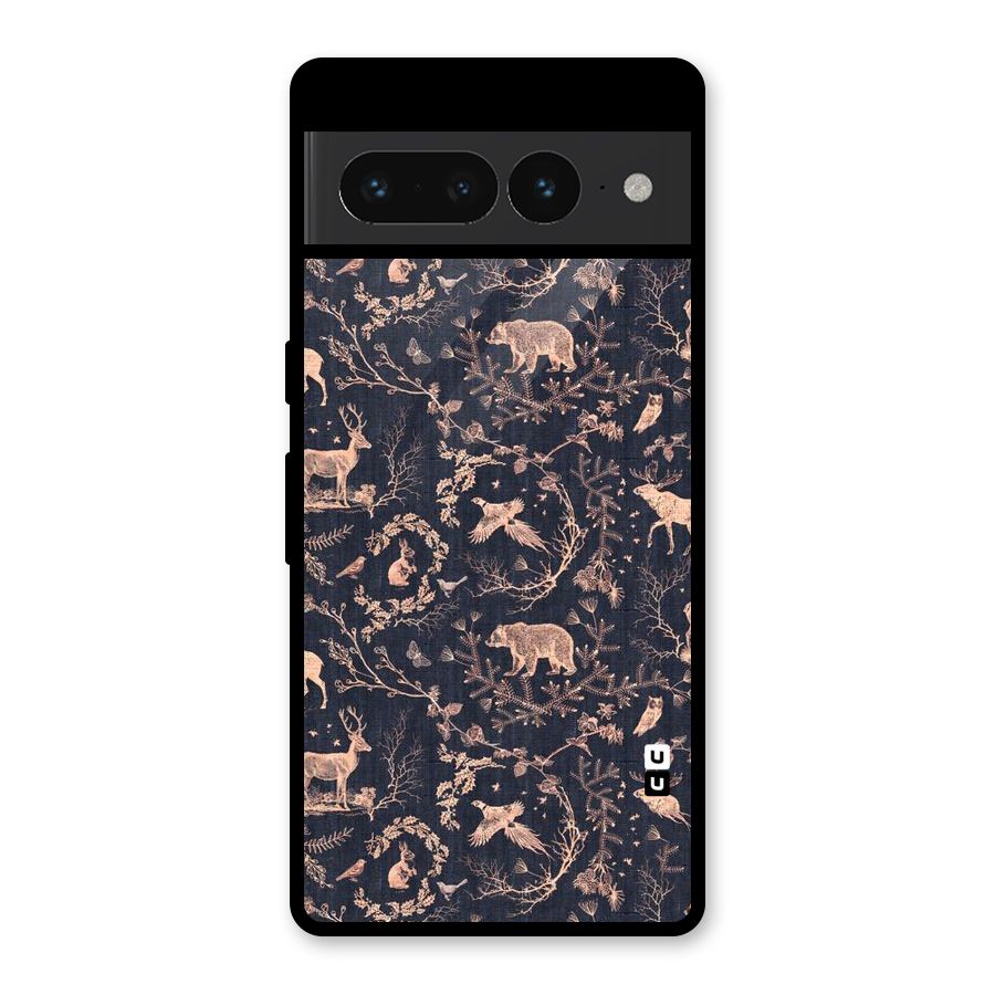 Beautiful Animal Design Glass Back Case for Google Pixel 7 Pro