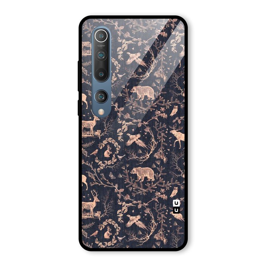 Beautiful Animal Design Glass Back Case for Mi 10