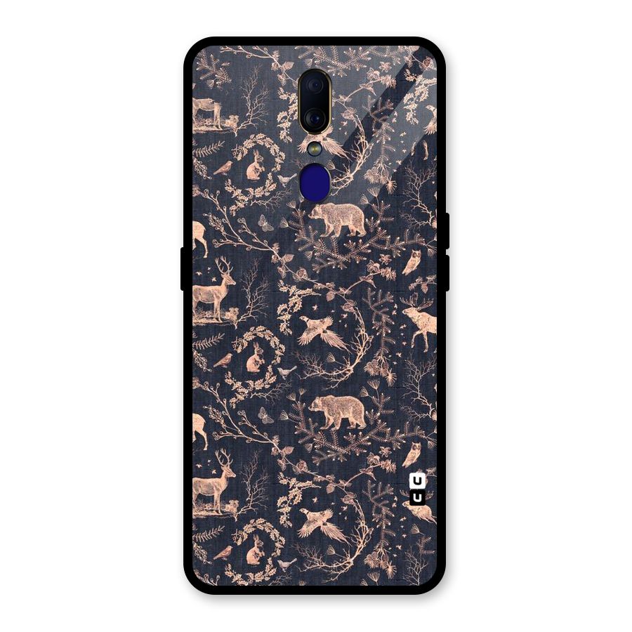 Beautiful Animal Design Glass Back Case for Oppo F11