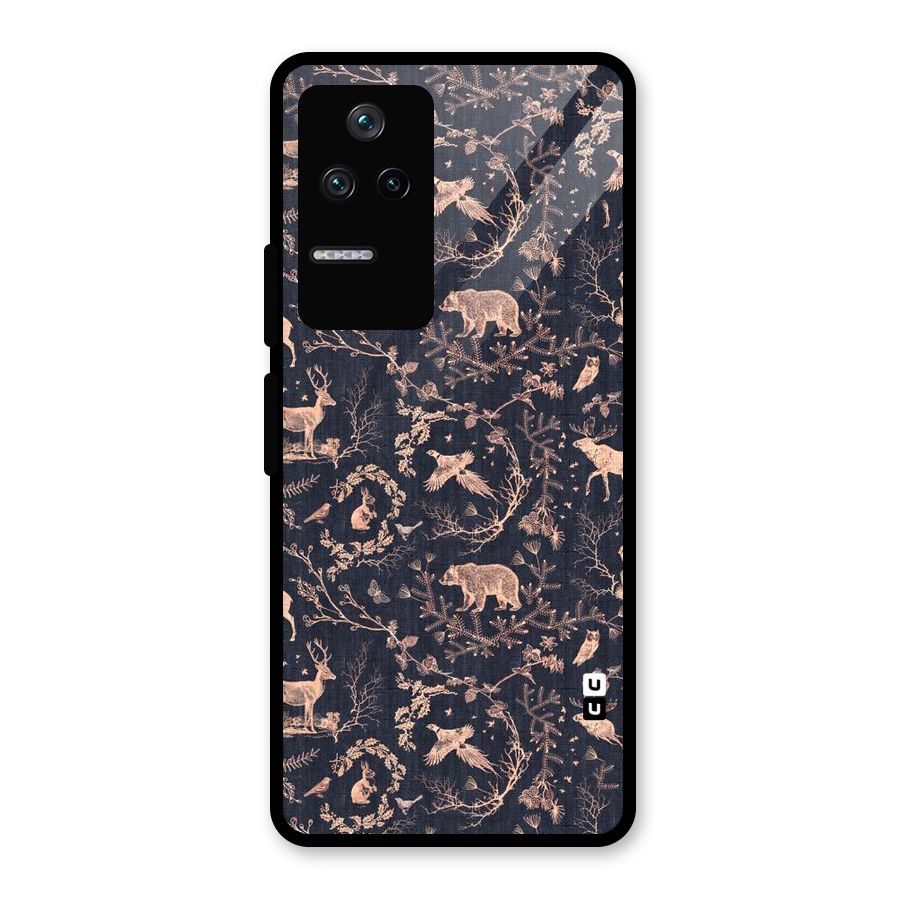 Beautiful Animal Design Glass Back Case for Poco F4 5G