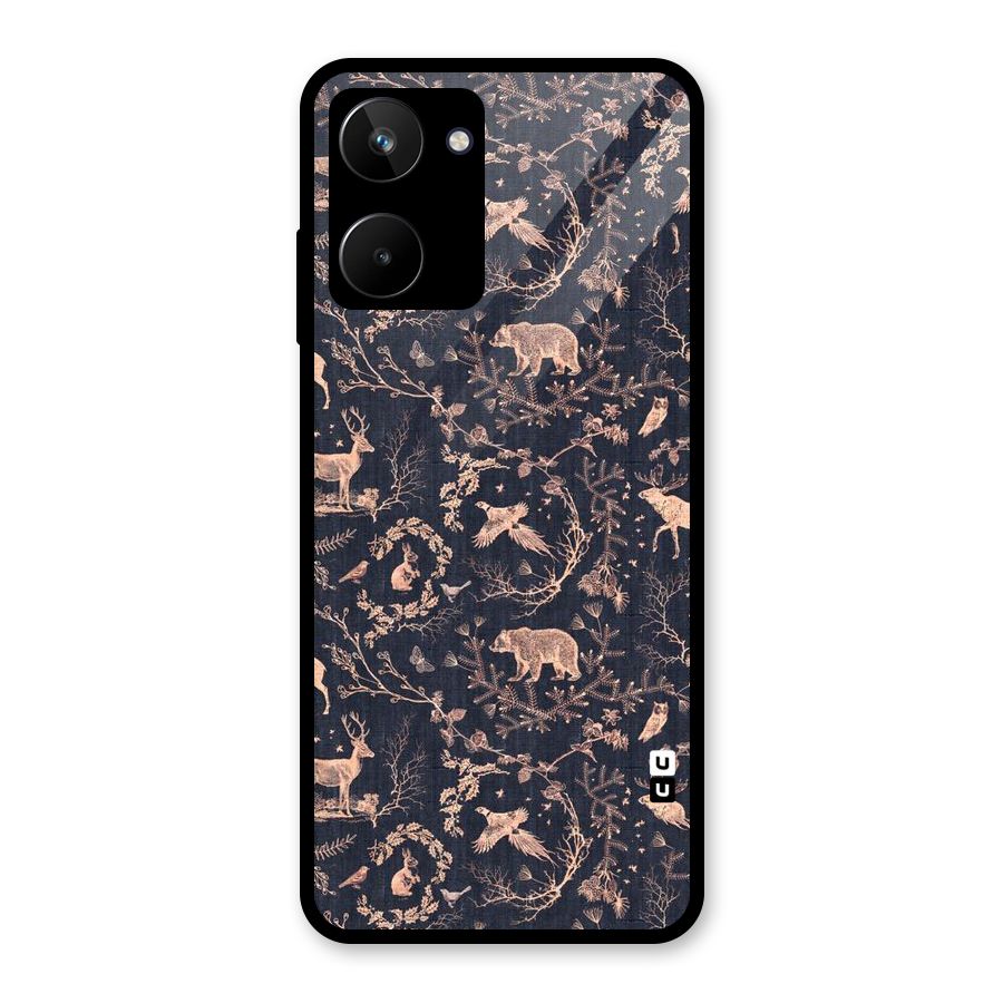 Beautiful Animal Design Glass Back Case for Realme 10