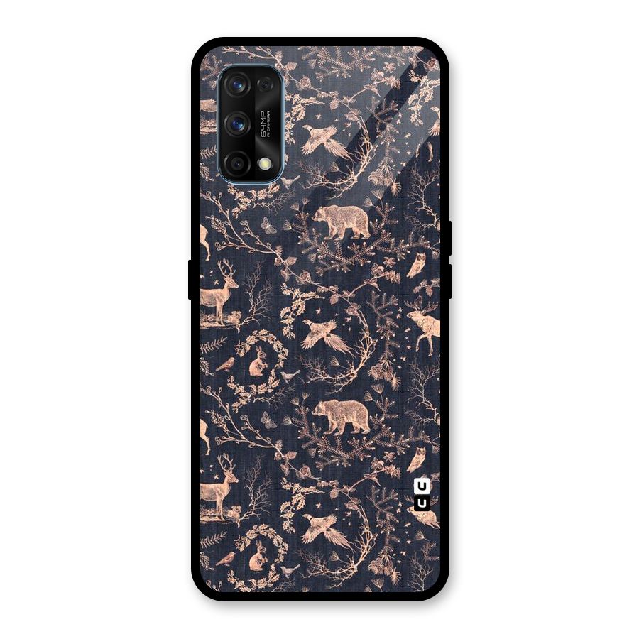 Beautiful Animal Design Glass Back Case for Realme 7 Pro
