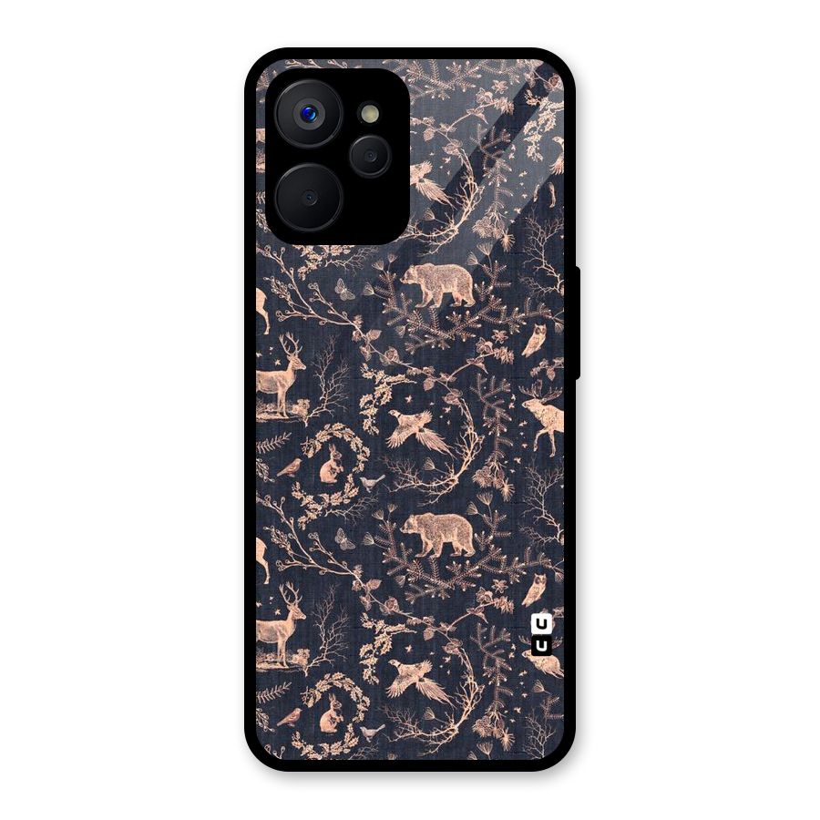 Beautiful Animal Design Glass Back Case for Realme 9i 5G