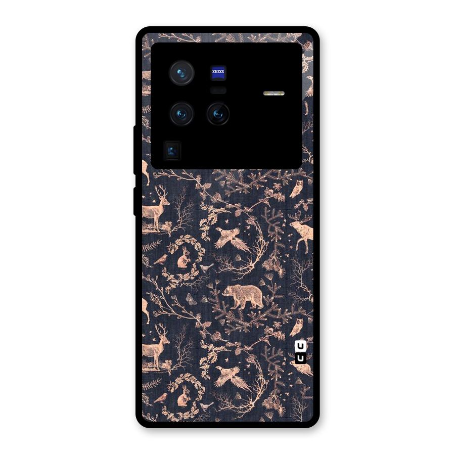 Beautiful Animal Design Glass Back Case for Vivo X80 Pro