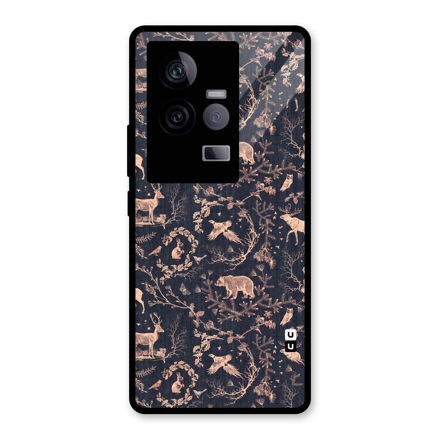 Beautiful Animal Design Glass Back Case for Vivo iQOO 11 5G