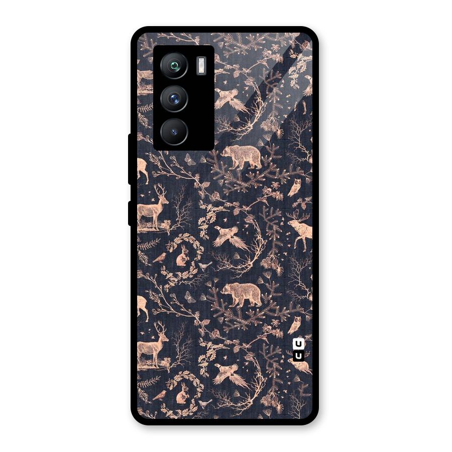 Beautiful Animal Design Glass Back Case for Vivo iQOO 9 SE