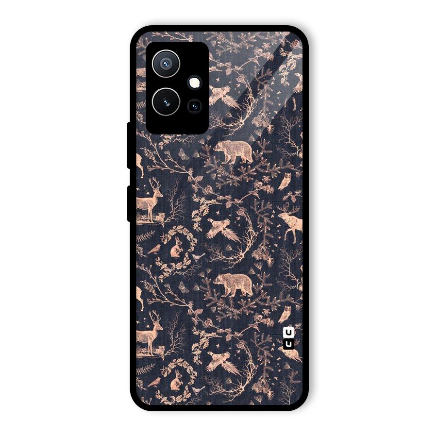 Beautiful Animal Design Glass Back Case for Vivo iQOO Z6