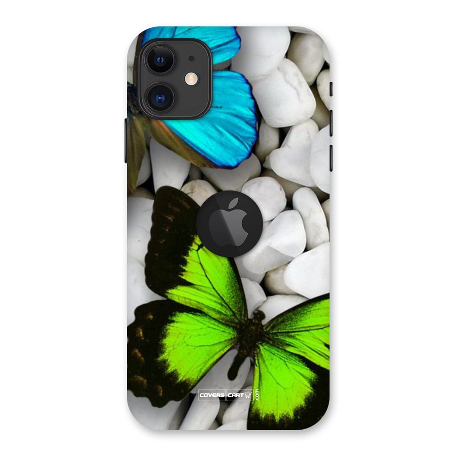 Beautiful Butterflies Back Case for iPhone 11 Logo Cut