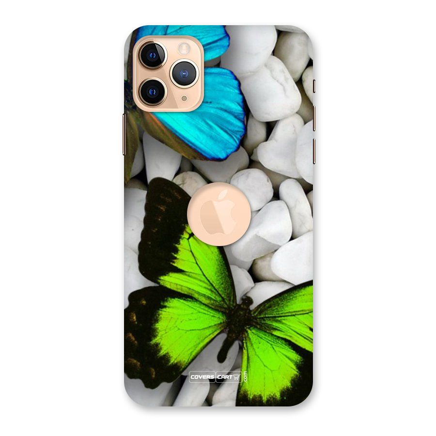 Beautiful Butterflies Back Case for iPhone 11 Pro Max Logo Cut