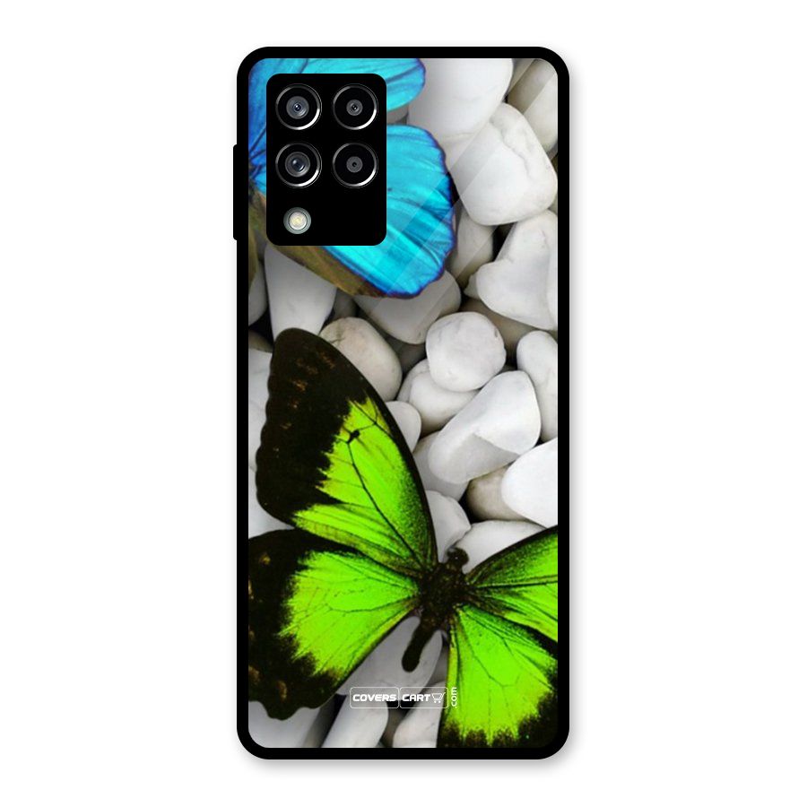 Beautiful Butterflies Glass Back Case for Galaxy M53 5G