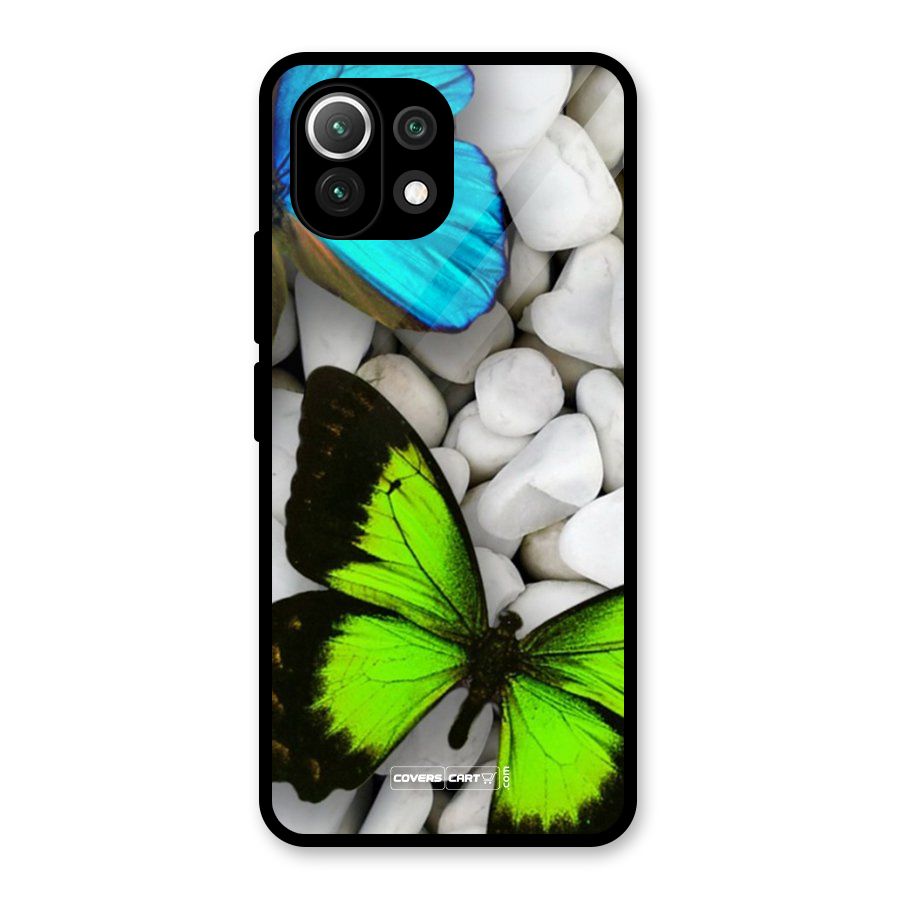 Beautiful Butterflies Glass Back Case for Mi 11 Lite
