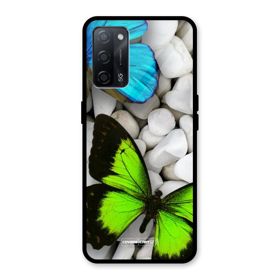 Beautiful Butterflies Glass Back Case for Oppo A53s 5G