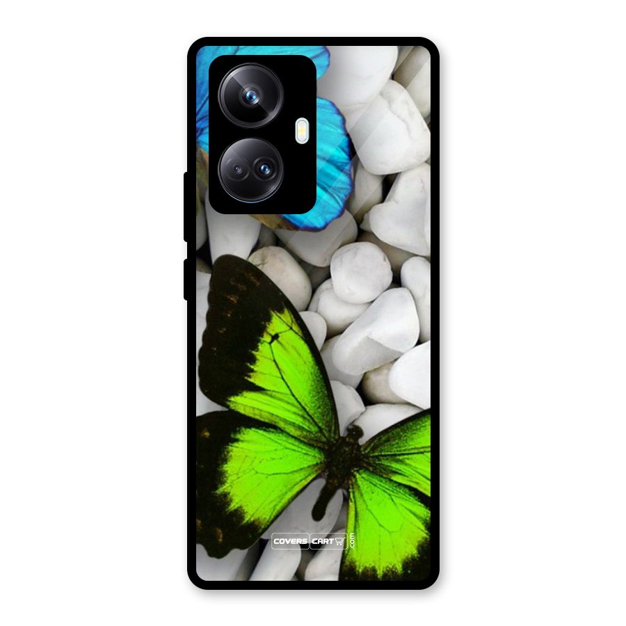 Beautiful Butterflies Glass Back Case for Realme 10 Pro Plus