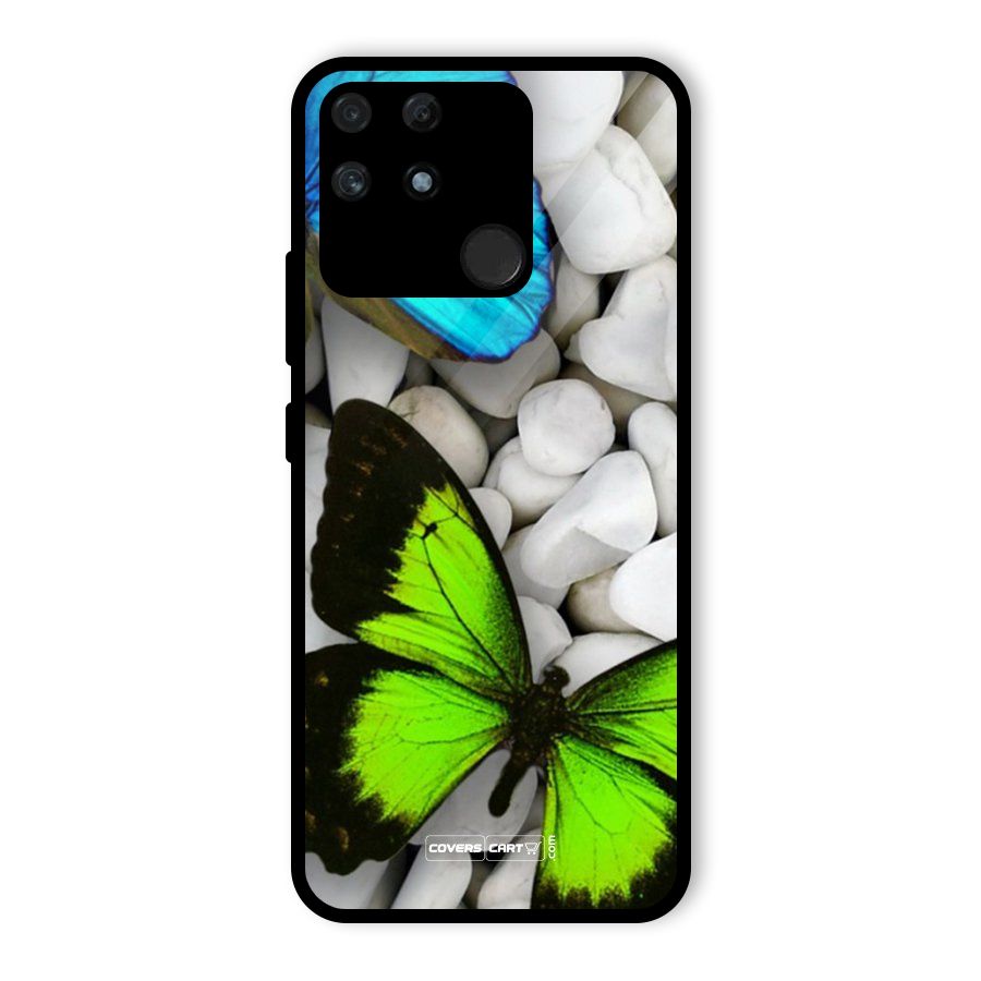 Beautiful Butterflies Glass Back Case for Realme Narzo 50A