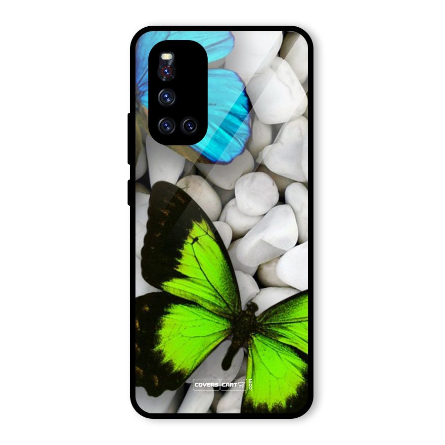Beautiful Butterflies Glass Back Case for Vivo V19