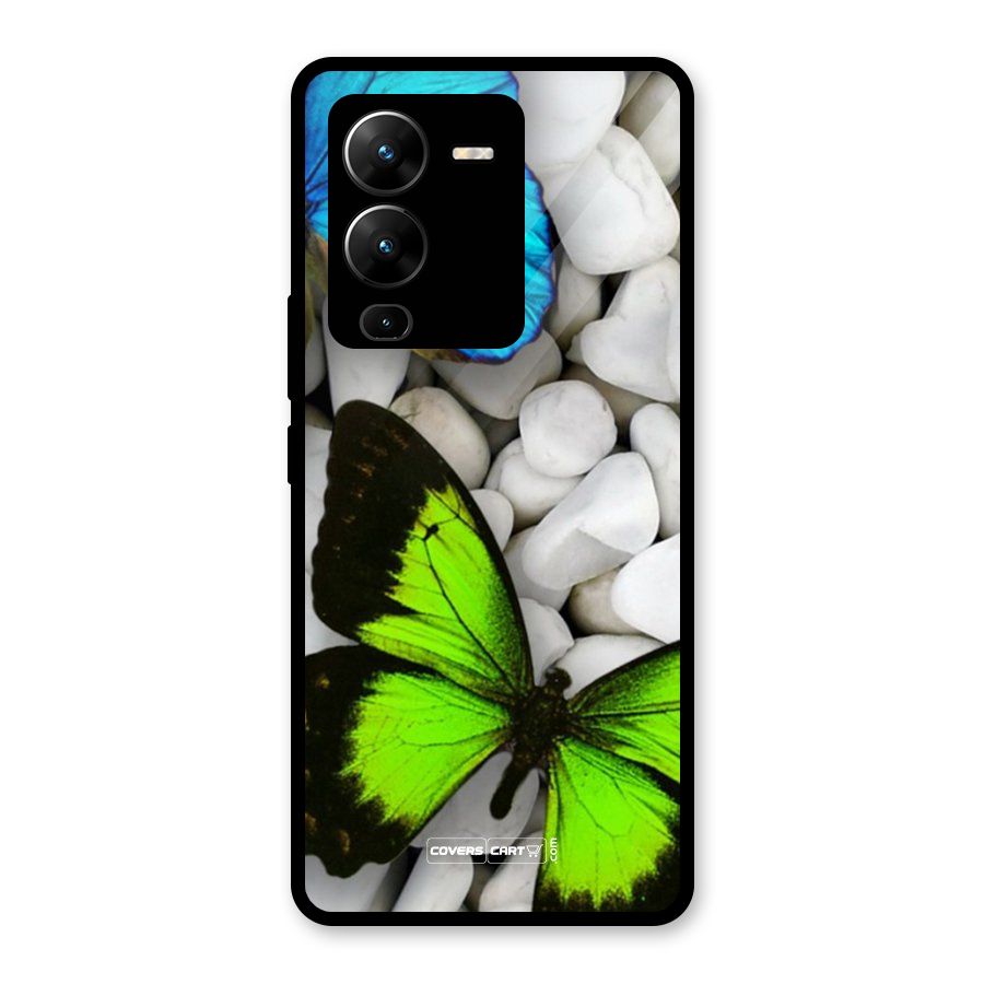 Beautiful Butterflies Glass Back Case for Vivo V25 Pro