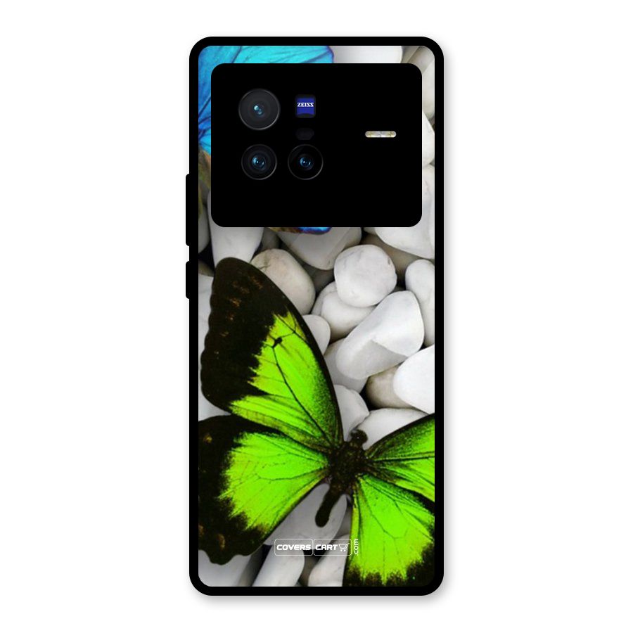 Beautiful Butterflies Glass Back Case for Vivo X80