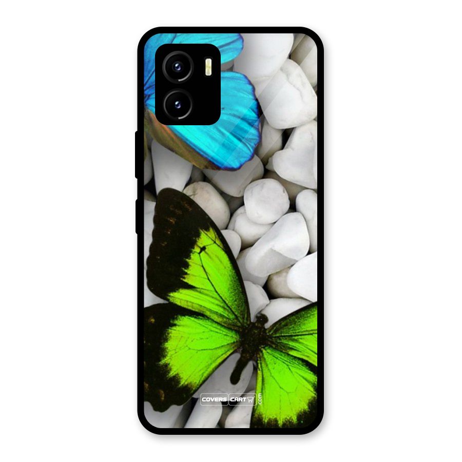 Beautiful Butterflies Glass Back Case for Vivo Y15s