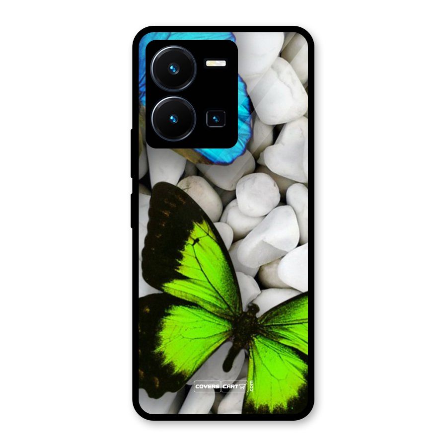 Beautiful Butterflies Glass Back Case for Vivo Y35