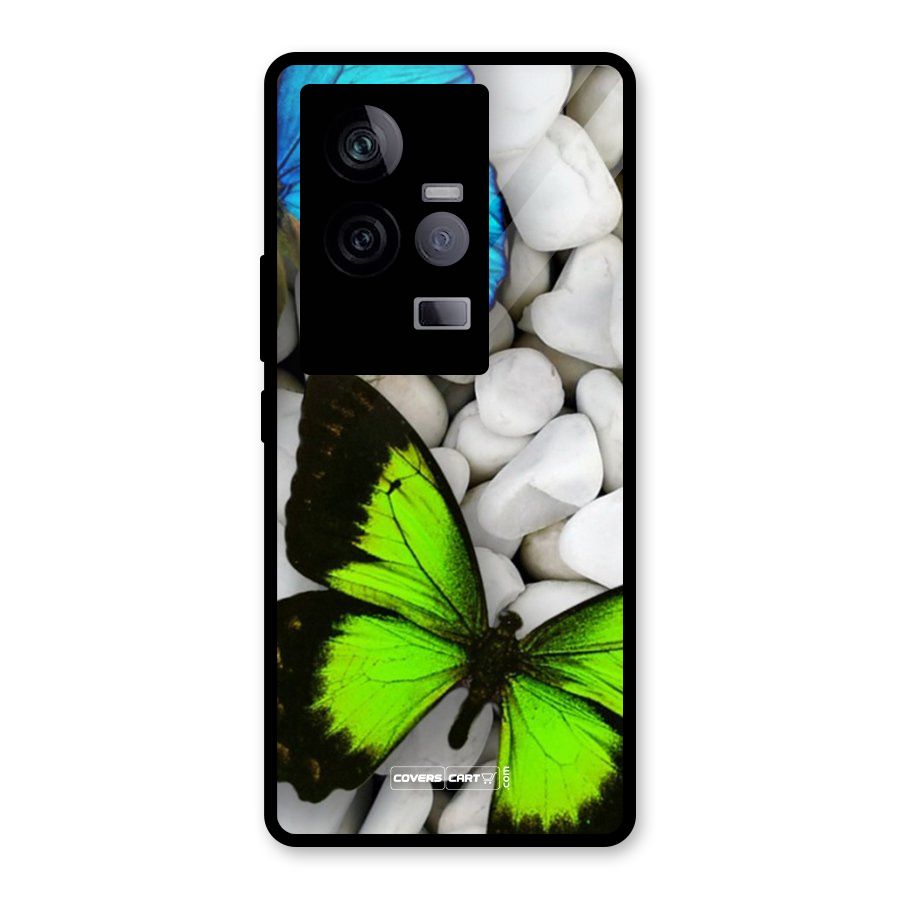 Beautiful Butterflies Glass Back Case for Vivo iQOO 11 5G