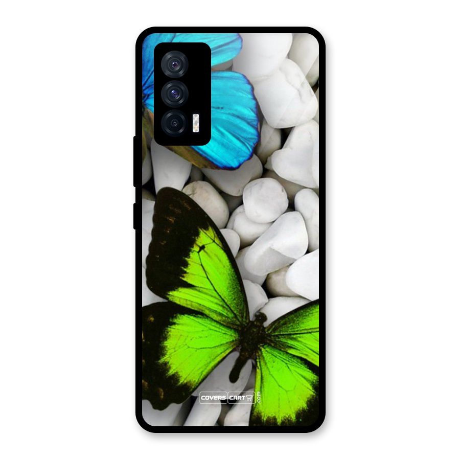 Beautiful Butterflies Glass Back Case for Vivo iQOO 7 5G