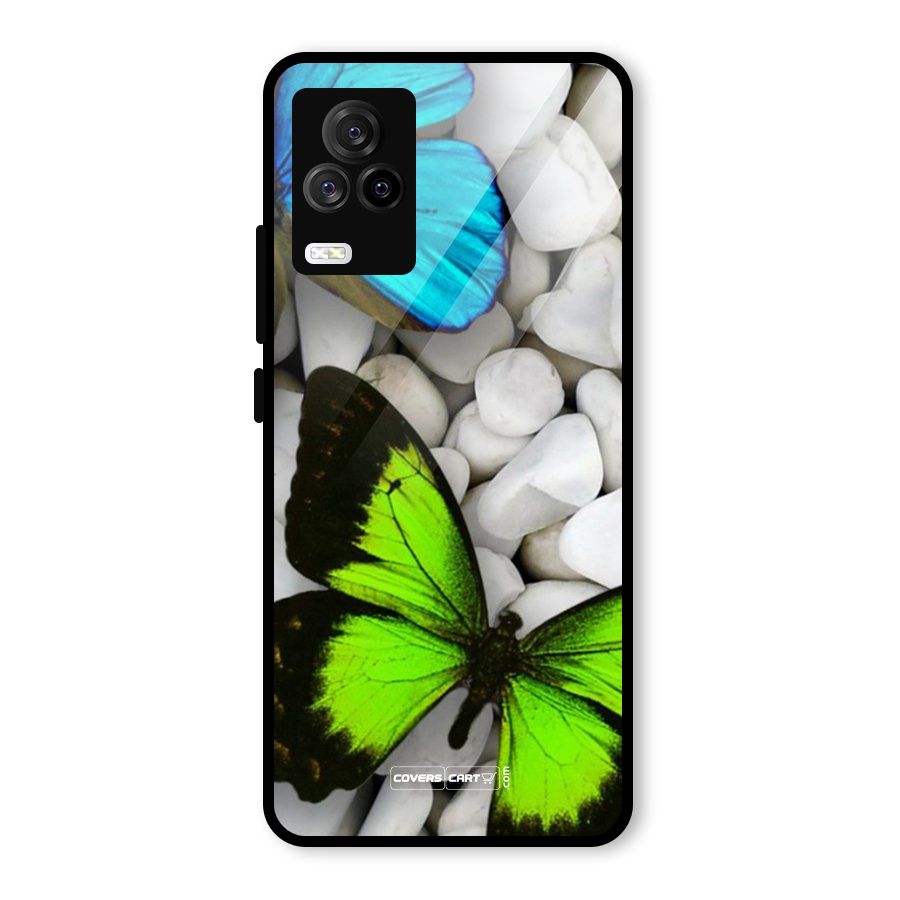 Beautiful Butterflies Glass Back Case for Vivo iQOO 7 Legend 5G