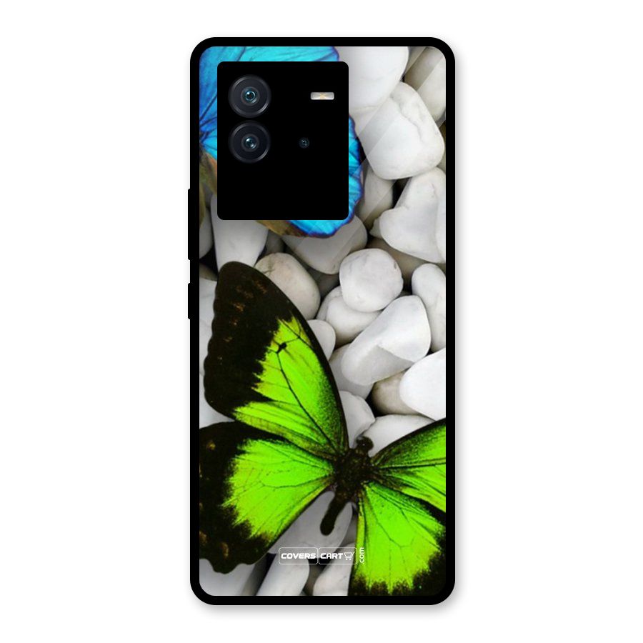 Beautiful Butterflies Glass Back Case for Vivo iQOO Neo 6 5G