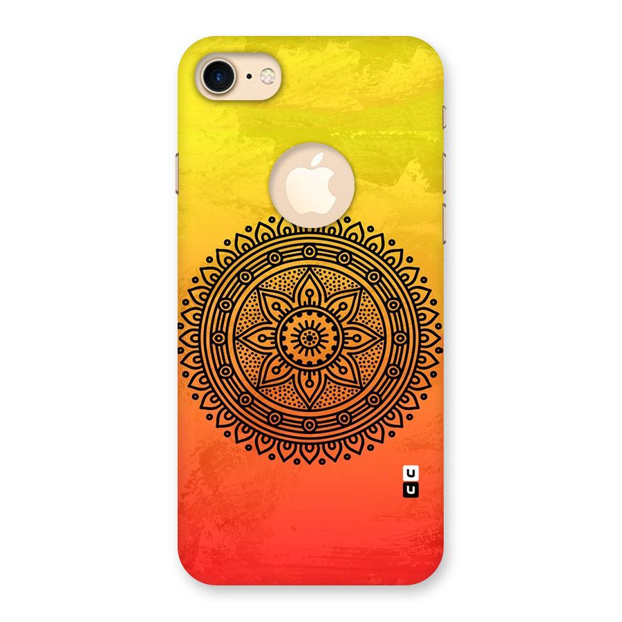 Beautiful Circle Art Back Case for iPhone 7 Logo Cut