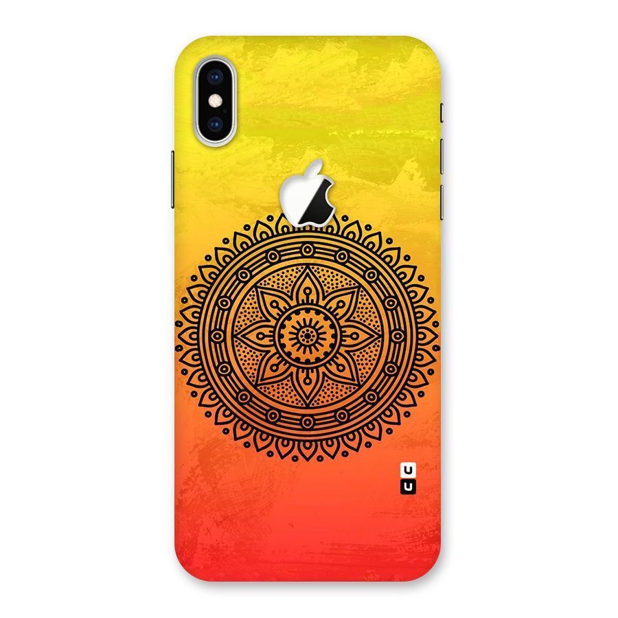 Beautiful Circle Art Back Case for iPhone XS Max Apple Cut