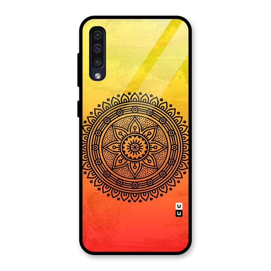 Beautiful Circle Art Glass Back Case for Galaxy A30s