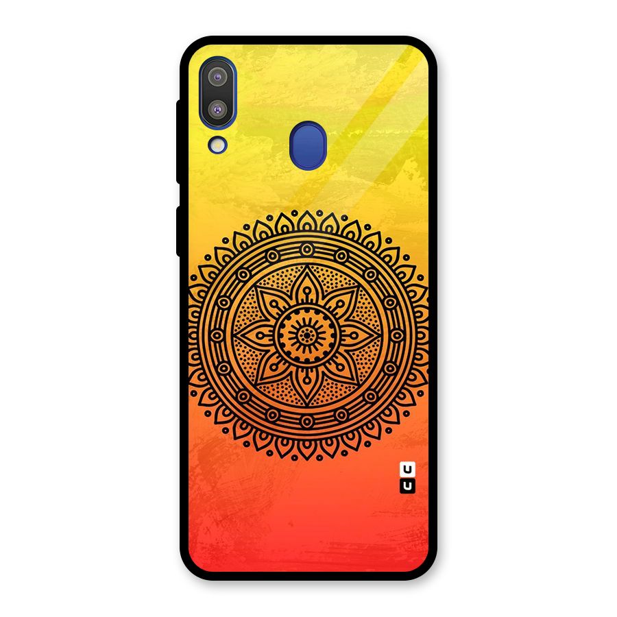 Beautiful Circle Art Glass Back Case for Galaxy M20