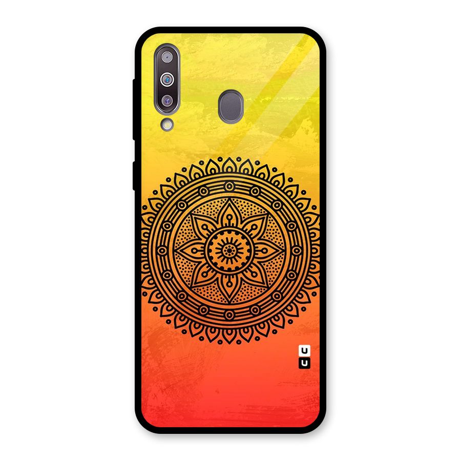 Beautiful Circle Art Glass Back Case for Galaxy M30