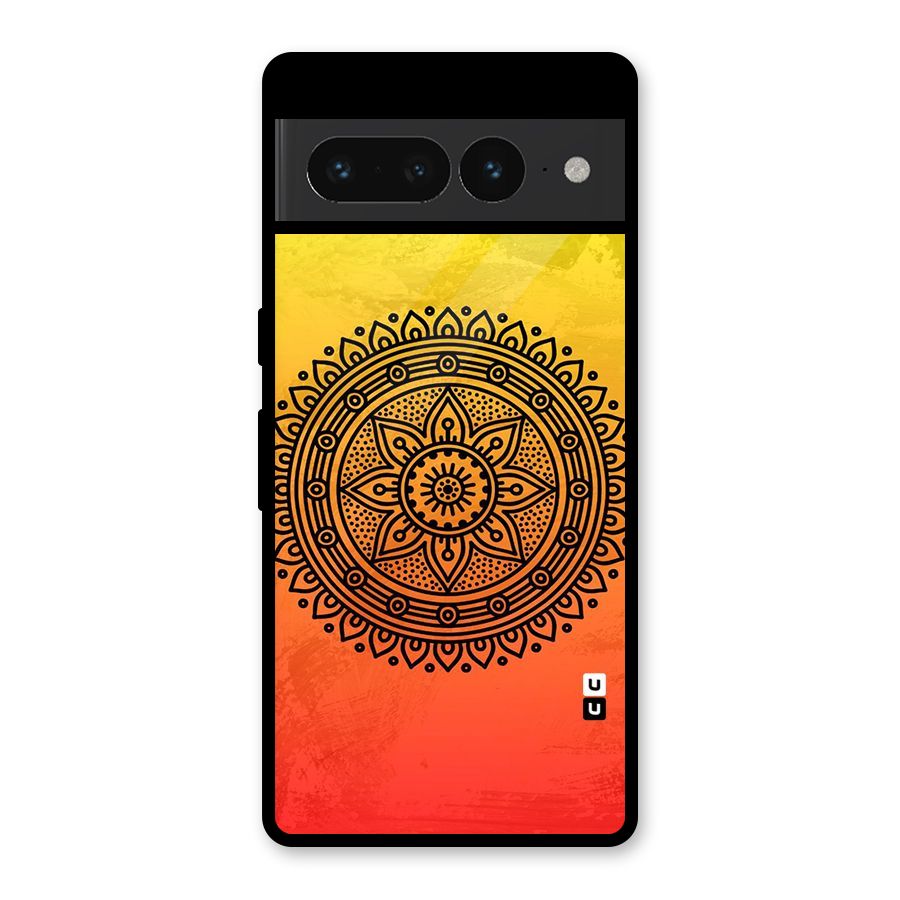 Beautiful Circle Art Glass Back Case for Google Pixel 7 Pro
