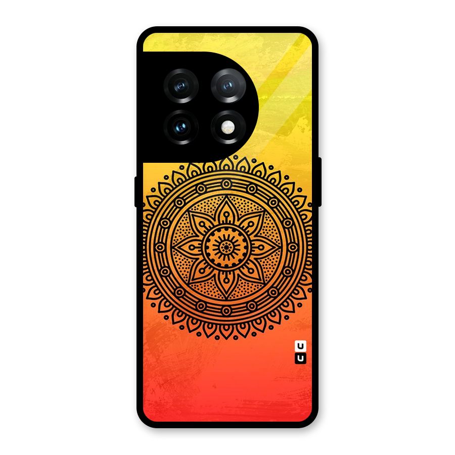 Beautiful Circle Art Glass Back Case for OnePlus 11
