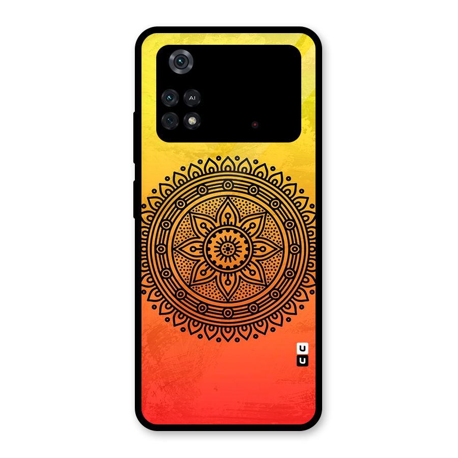 Beautiful Circle Art Glass Back Case for Poco M4 Pro 4G