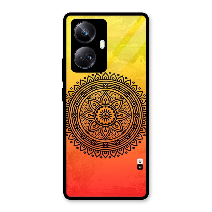 Beautiful Circle Art Glass Back Case for Realme 10 Pro Plus