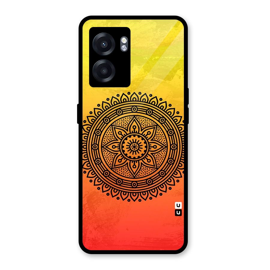 Beautiful Circle Art Glass Back Case for Realme Narzo 50 5G